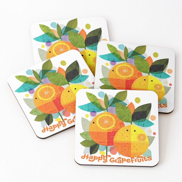 Item preview, Happy Grapefruits – Playful Freshness designed and sold by ForeverPrintsOK.