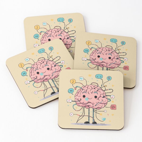Item preview, Kawaii Brain Thinking Retro Science designed and sold by NK-Studios .