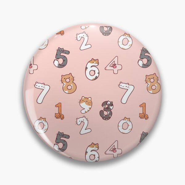Item preview, Cute Pastel Cat Numbers Kawaii Animals Pattern designed and sold by BGMeYou.
