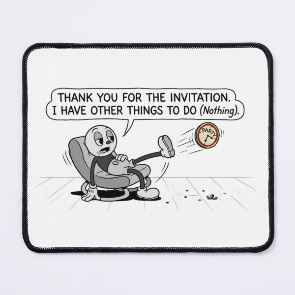 Item preview, I Have Other Things To Do (Nothing) - Retro Cartoon Introvert Humor designed and sold by PoomDesign.