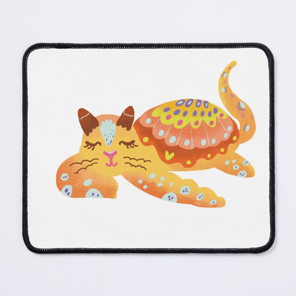 Item preview, Funy Cat Turtle Illustration for Peaceful Mind designed and sold by FaliushART.