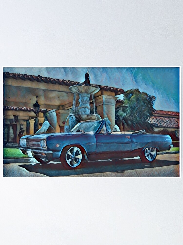 Alternate view of Classic Car Chevrolet Chevelle Convertible Poster