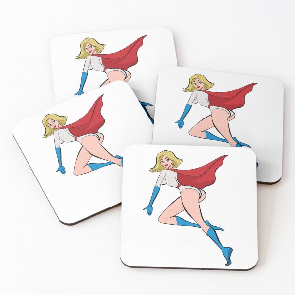 Item preview, Flying Super  Pin-Up - Classic Comic Style designed and sold by heeydraws.