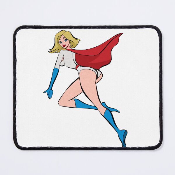 Item preview, Flying Super  Pin-Up - Classic Comic Style designed and sold by heeydraws.
