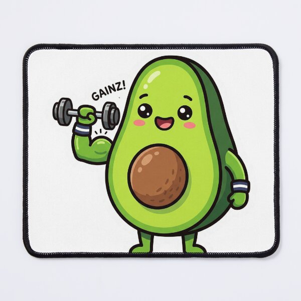 Item preview, Avocado Lifting Weights Cute Die Cut Sticker Fitness Food Humor Gift designed and sold by Bmd4Fitness.
