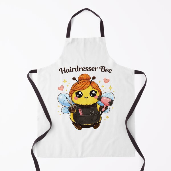 Artikelvorschau, Friseur-Biene mit rothaarigen Haaren – Niedliches Kawaii-Salon-Bienen-Design | Geschenk für rothaarige Friseure, T-Shirt für den Schönheitssalon, Bienenfreundlicher Stil entworfen und verkauft von PurpleJelly.