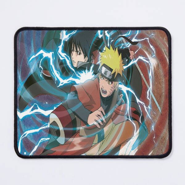 Item preview, Naruto vs Sasuke Lightning Battle Sticker | Anime Action Duo Energy Aesthetic Design designed and sold by SSVSTICKERS.