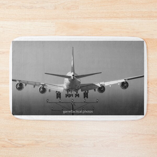 Item preview, Lufthansa Boeing 747 Landing B&W designed and sold by LGrocks916.