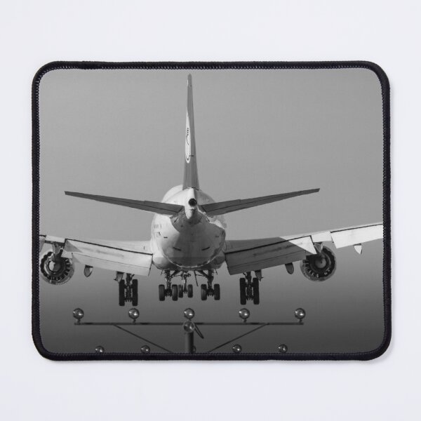 Item preview, Lufthansa Boeing 747 Landing B&W designed and sold by LGrocks916.