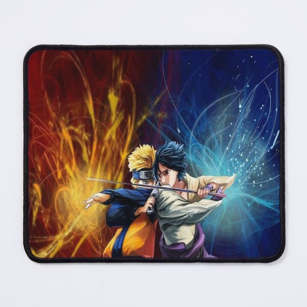 Item preview, Naruto vs Sasuke Fire vs Lightning Sticker | Anime Rivalry Dual Power Aesthetic Design designed and sold by SSVSTICKERS.