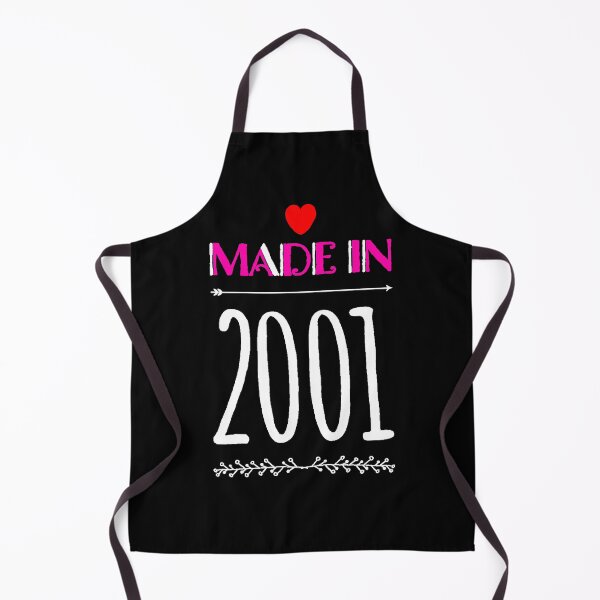 Item preview, Made in 2001, birthday gift idea, born in 2001, original design, limited edition, retro birthday gift designed and sold by AstronautMerch.