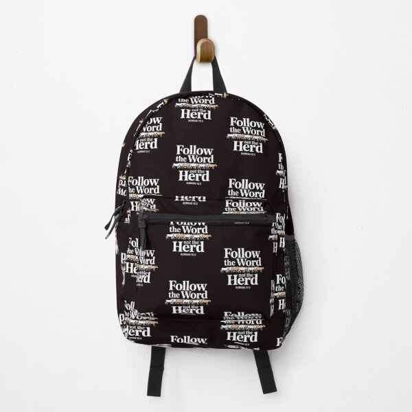Item preview, Follow The Word Not The Herd – Christian Bible Isaiah Romans Horse Cow Design designed and sold by Redgiant87x.