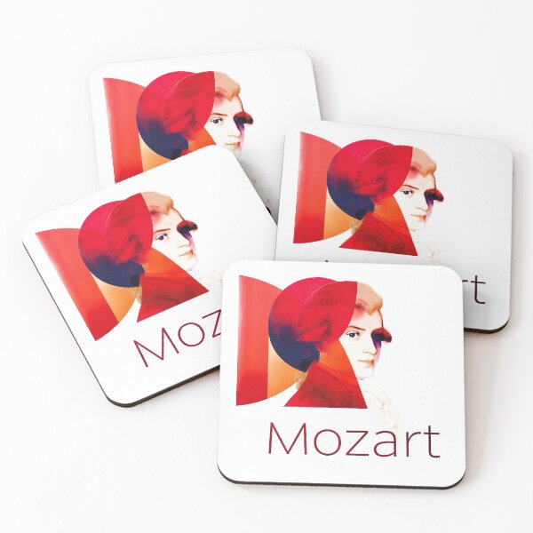 Item preview, Wolfgang Amadeus Mozart - Geometric Pop Art Portrait designed and sold by OzzFrequency.