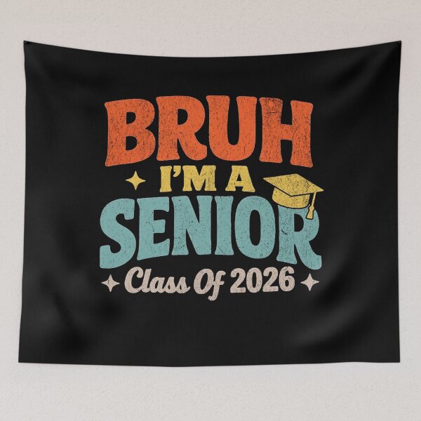 Item preview, Bruh I'm A Senior 2026 Class of 2026 Graduation Cap Funny designed and sold by clothesy7.