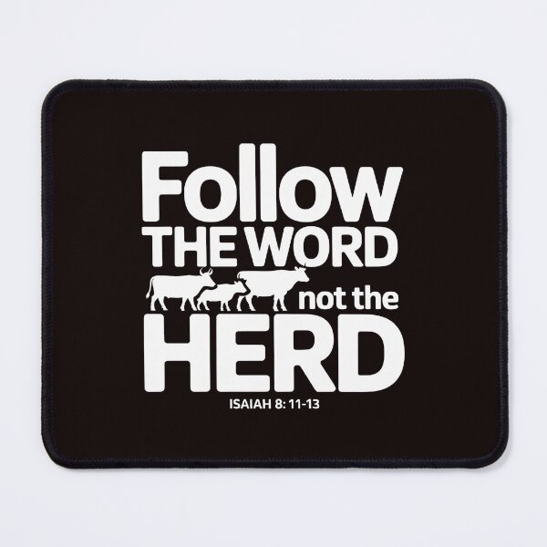 Item preview, Follow The Word Not The Herd – Christian Bible Verse Horse Cow Faith designed and sold by Redgiant87x.