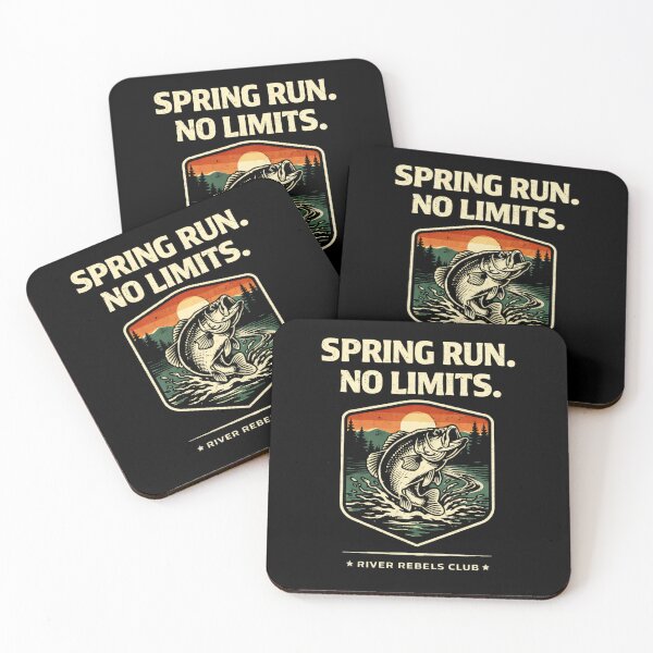 Item preview, Spring Run No Limits Shirt – Bass Fishing Tee, Spring Fishing Season Design, Angler Gift, River Rebels Club designed and sold by WildWonderfulWear.