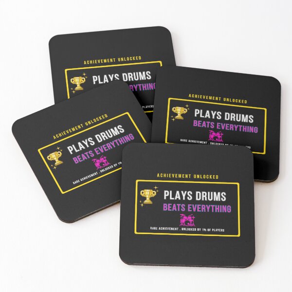 Item preview, Achievement Unlocked Plays Drums and Games | Funny Girl Drummer Gamer Gift | Gaming Musician Gift for Her designed and sold by RhythmRespawn.