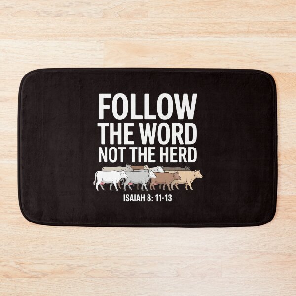 Item preview, Follow The Word Not The Herd – Isaiah Romans Christian Faith Design designed and sold by Redgiant87x.