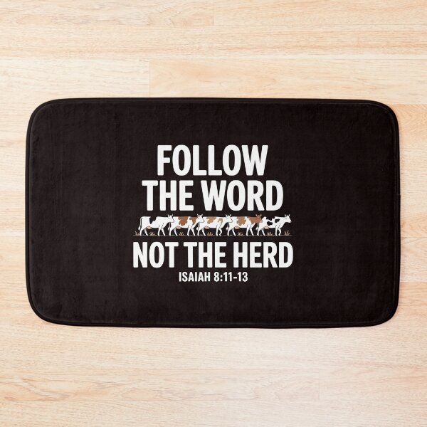 Item preview, Follow The Word Not The Herd – Christian Bible Horse Cow Message designed and sold by Redgiant87x.