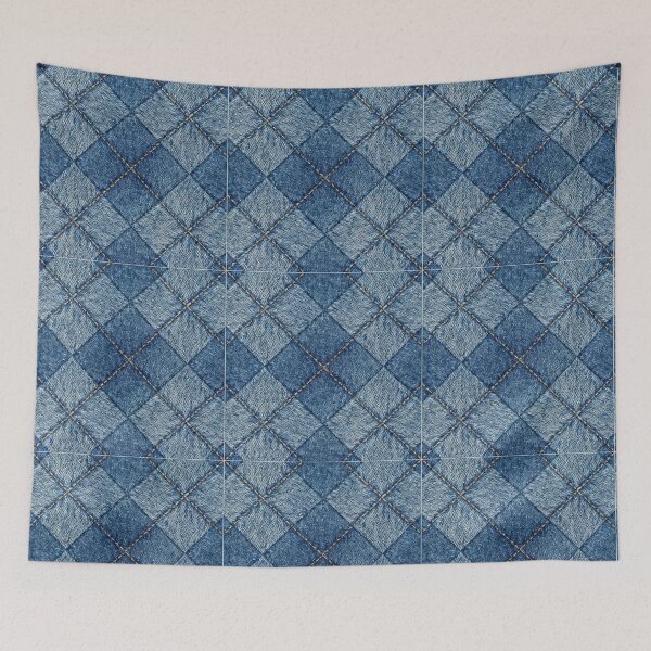 Item preview, Indigo Diamond Stitch designed and sold by vibes-studio1.