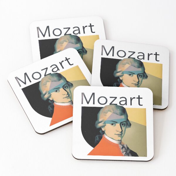 Item preview, Wolfgang Amadeus Mozart - Geometric Pop Art Portrait designed and sold by OzzFrequency.