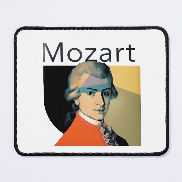 Item preview, Wolfgang Amadeus Mozart - Geometric Pop Art Portrait designed and sold by OzzFrequency.