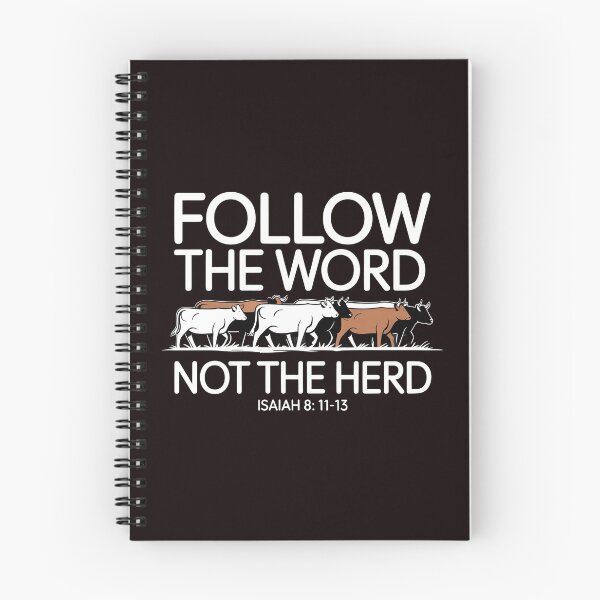 Item preview, Follow The Word Not The Herd – Romans Isaiah Christian Bible Quote designed and sold by Redgiant87x.