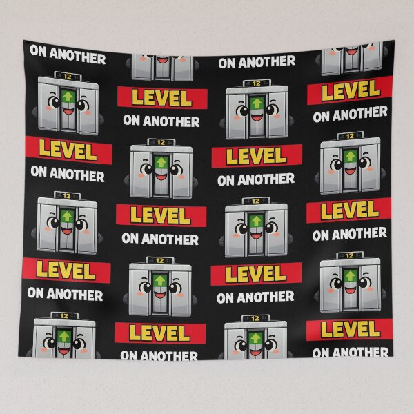 Item preview, On Another Level Funny Elevator Pun Cute Kawaii Design designed and sold by TeeTimeTreasure.