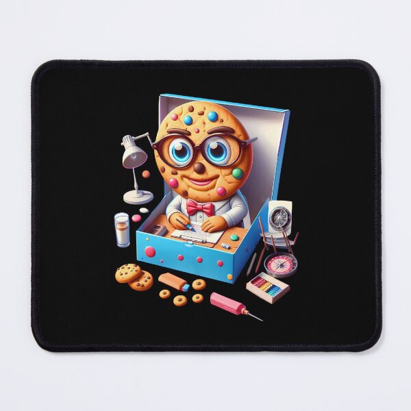 Item preview, Funny Cereal Cookie Character: Digital Desk Geek designed and sold by Art-Arcade6.
