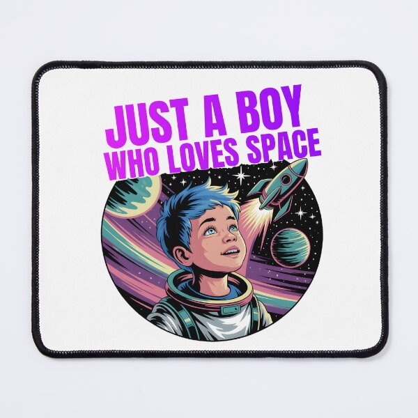 Item preview, Just a Boy Who Loves Space designed and sold by DigitalDream11.