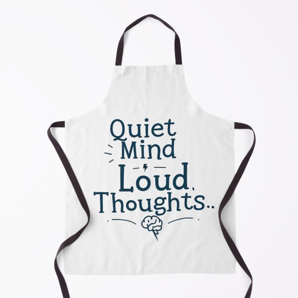 Item preview, QuietvMind Loud Thoughts Introvert Minimalist Design designed and sold by ElsterCreative.