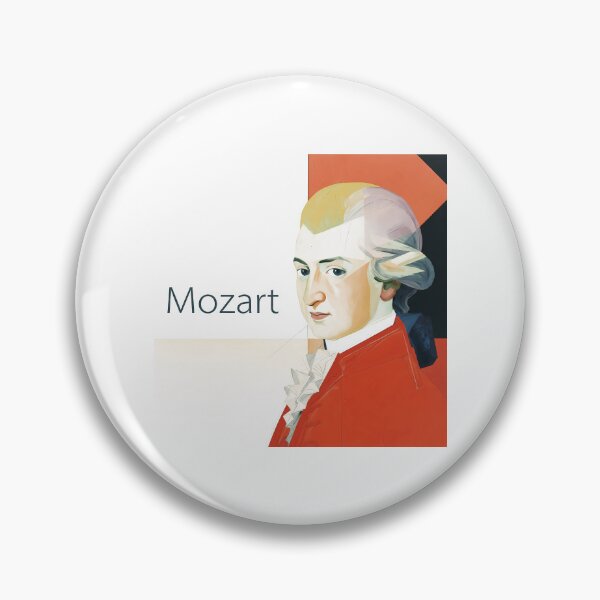 Item preview, Wolfgang Amadeus Mozart - Geometric Pop Art Portrait designed and sold by OzzFrequency.