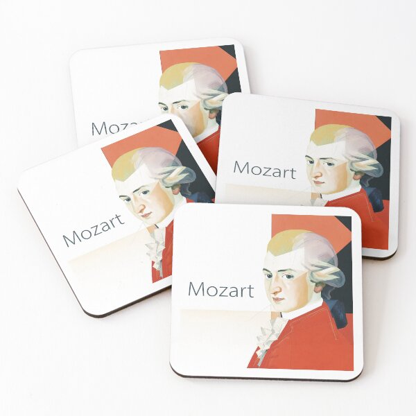 Item preview, Wolfgang Amadeus Mozart - Geometric Pop Art Portrait designed and sold by OzzFrequency.