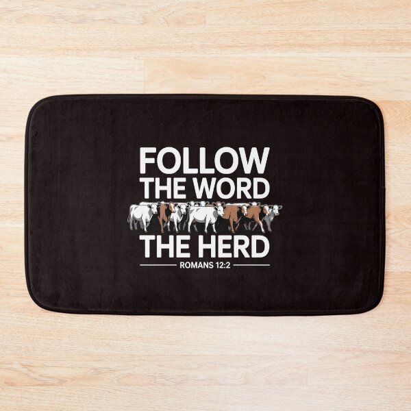 Item preview, Follow The Word Not The Herd – Bible Inspired Christian Horse Cow designed and sold by Redgiant87x.