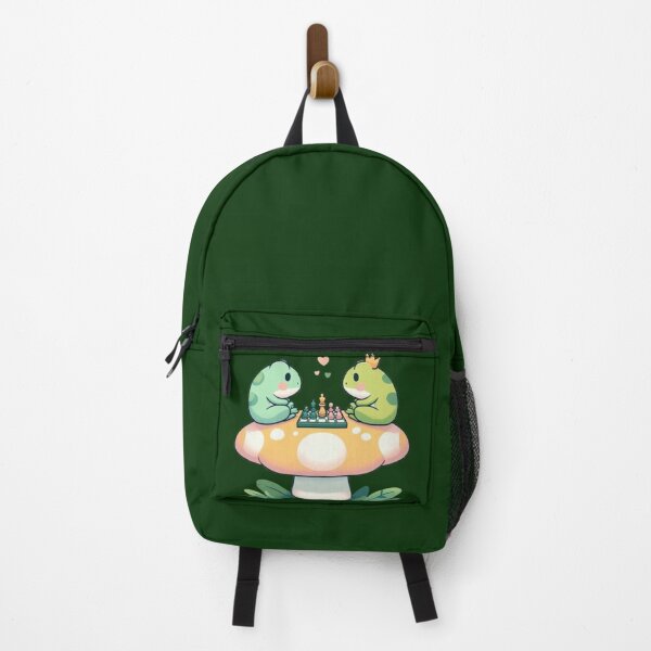 Item preview, Chess Frogs on Mushroom – Whimsical Design designed and sold by Dogandesighn.