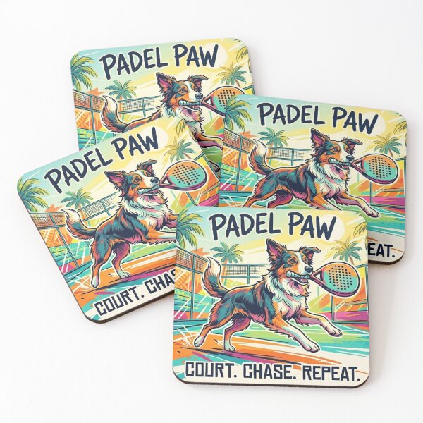 Item preview, Padel Paw - Court Chase Repeat Dog Padel Tennis Art designed and sold by ticzla95.