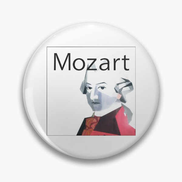 Item preview, Wolfgang Amadeus Mozart - Geometric Pop Art Portrait designed and sold by OzzFrequency.