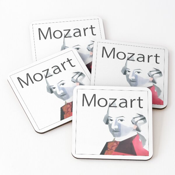 Item preview, Wolfgang Amadeus Mozart - Geometric Pop Art Portrait designed and sold by OzzFrequency.