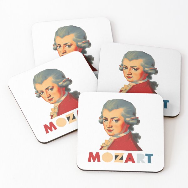 Item preview, Wolfgang Amadeus Mozart - Geometric Pop Art Portrait designed and sold by OzzFrequency.
