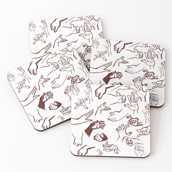 Item preview, Aesthetic Hand Gesture Line Art Sketch designed and sold by Pryhozha.