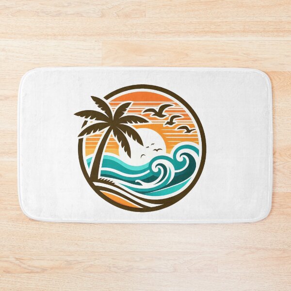 Item preview, Tropical Waves Circle designed and sold by BeachBreezyVA.