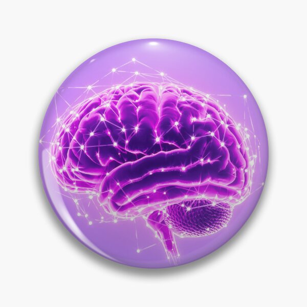Item preview, Digital illustration highlighting the complexity of the human brain with vibrant colors designed and sold by MiraCleAI.