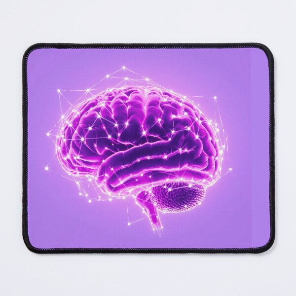 Item preview, Digital illustration highlighting the complexity of the human brain with vibrant colors designed and sold by MiraCleAI.