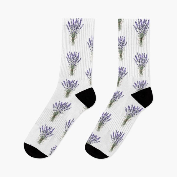 Item preview, Watercolor Lavender Bouquet with Twine Bow - Aromatic French Flower Bunch  designed and sold by VibranPalette.