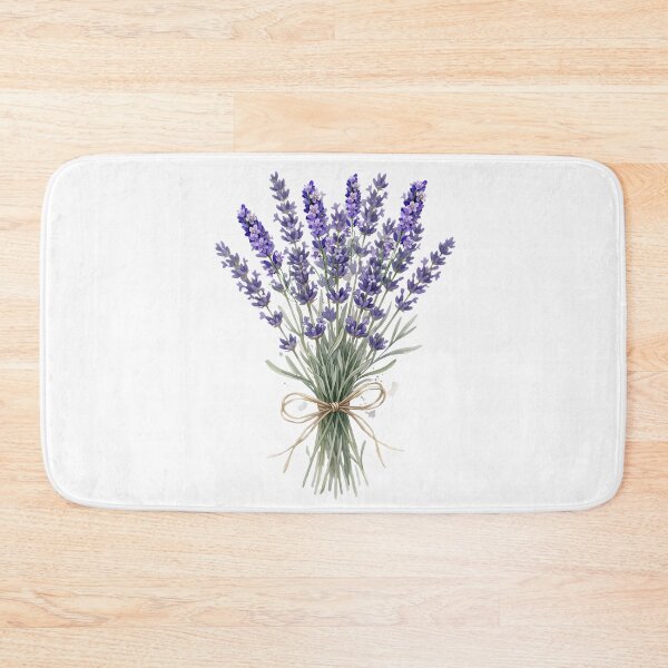 Item preview, Watercolor Lavender Bouquet with Twine Bow - Aromatic French Flower Bunch  designed and sold by VibranPalette.