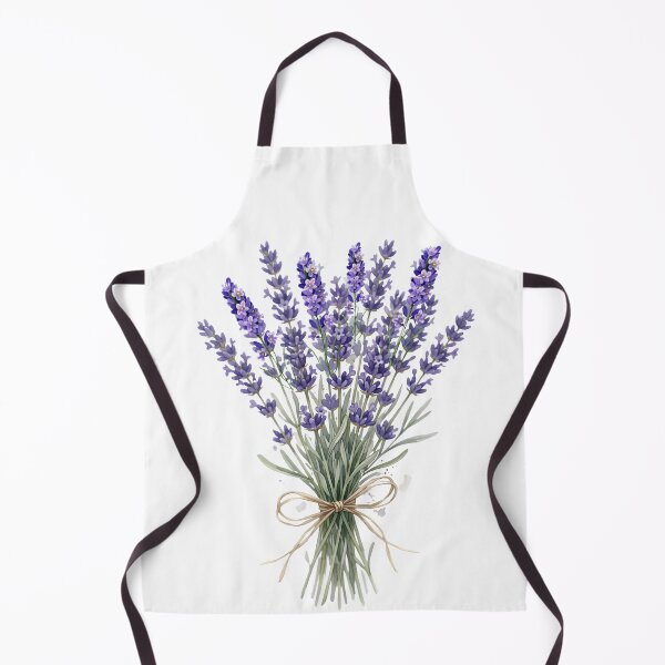 Item preview, Watercolor Lavender Bouquet with Twine Bow - Aromatic French Flower Bunch  designed and sold by VibranPalette.
