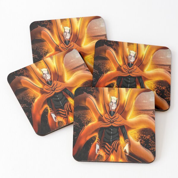 Item preview, Naruto Kurama Mode Aesthetic Sticker | Nine Tails Power Anime Orange Energy Design designed and sold by SSVSTICKERS.