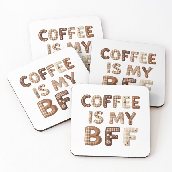Item preview, COFFEE IS MY BFF - IN FAUX LETTERING designed and sold by AlexOBrienArt.