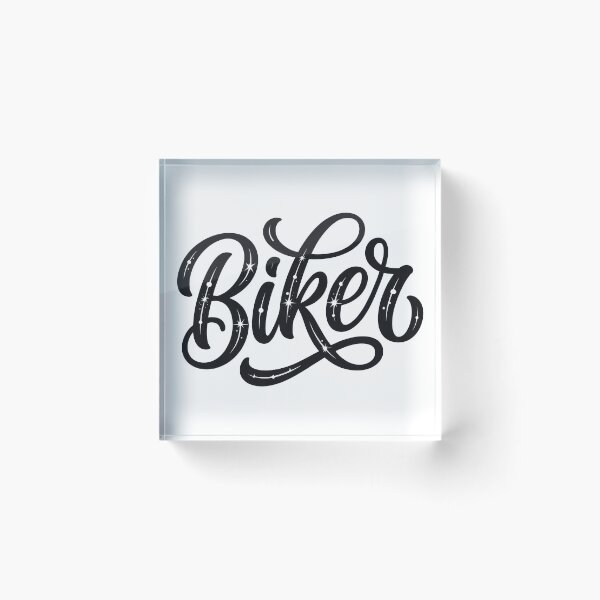 Item preview, Crafting bold and stylish biker-themed lettering with a touch of sparkle in black ink designed and sold by MiraCleAI.