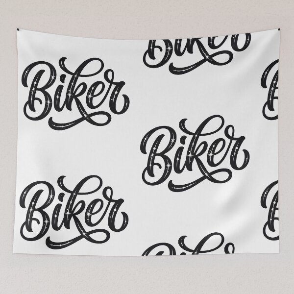 Item preview, Crafting bold and stylish biker-themed lettering with a touch of sparkle in black ink designed and sold by MiraCleAI.